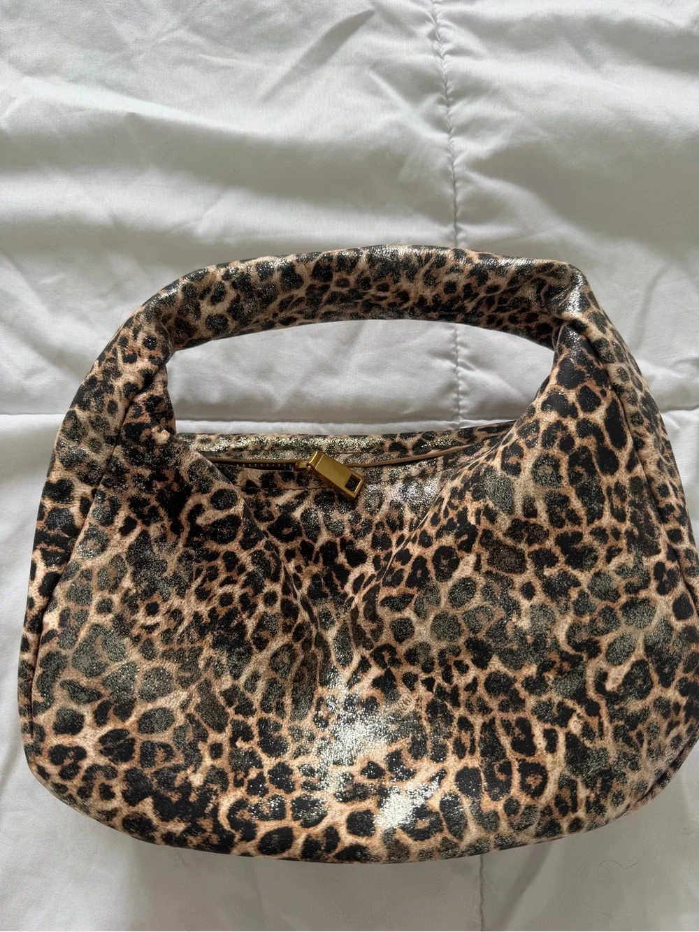 Dolce Vita Leopard-Print Clutch in Brown and Black
